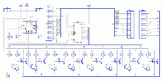 PSU & row driver schematic